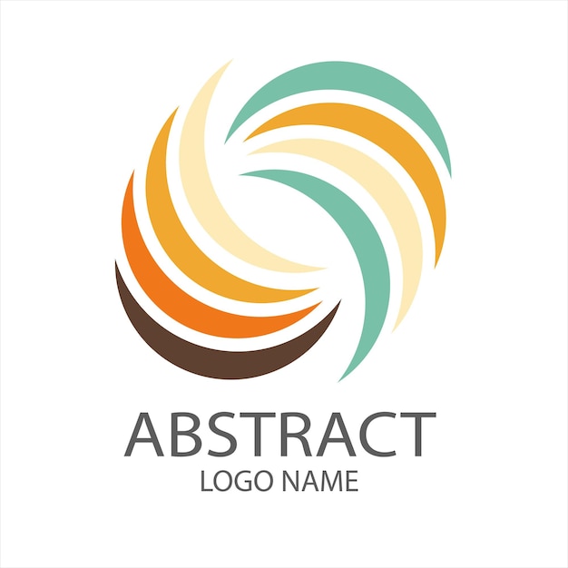 kleurrijke abstracte logo sjabloon ontwerp vector