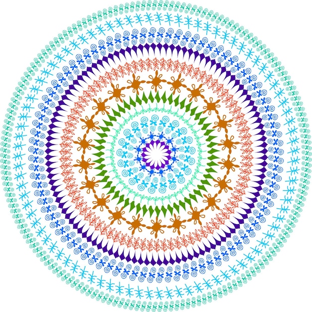 Kleurrijke abstracte mandala