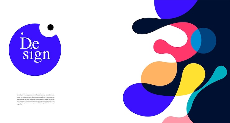 Vector kleurrijke abstracte spandoeksjabloon met dummy-tekst voor webdesign-bestemmingspagina en afdrukmateriaal