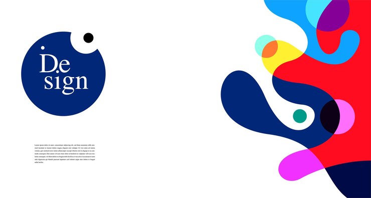 Vector kleurrijke abstracte spandoeksjabloon met dummy-tekst voor webdesign-bestemmingspagina en afdrukmateriaal