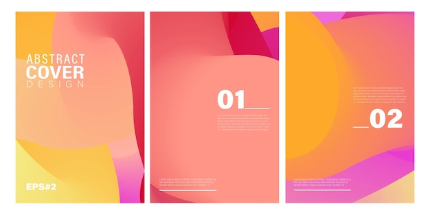 Vector kleurrijke abstracte vloeibare en vloeiende vorm voor banner- en brochureontwerp