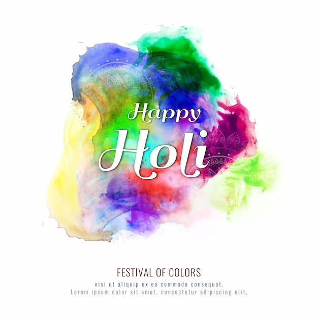 Kleurrijke achtergrond van gelukkig holi-festival