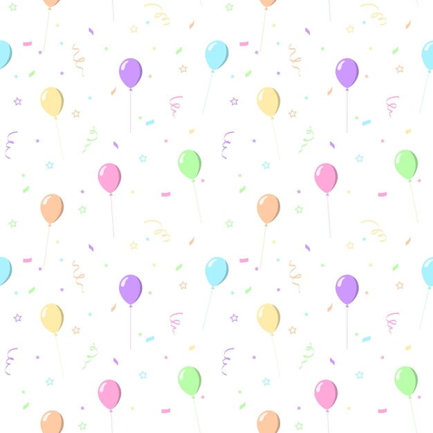 Kleurrijke ballonnen naadloze patroon vector