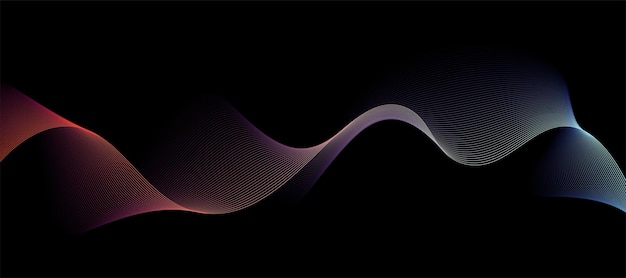 Vector kleurrijke beweging geluidsgolf abstracte achtergrond vector illustratie