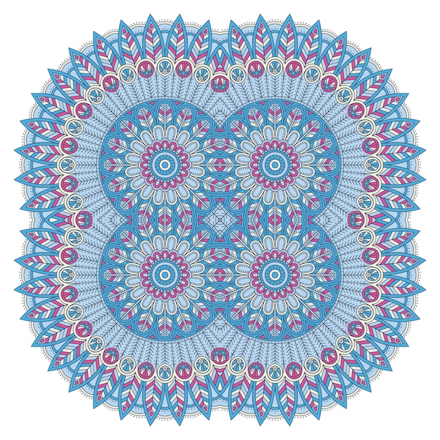 kleurrijke bloemen mandala