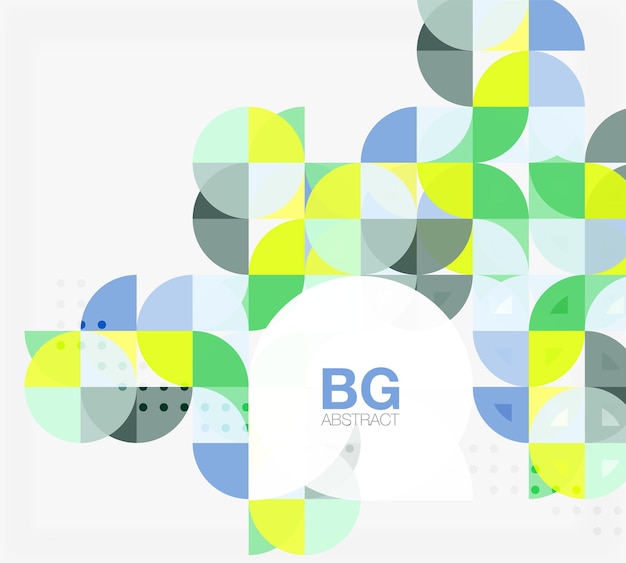 Kleurrijke cirkels moderne abstracte compositie met tekst Geometrische achtergrond Vector sjabloon achtergrond voor workflow lay-out diagram aantal opties of webdesign