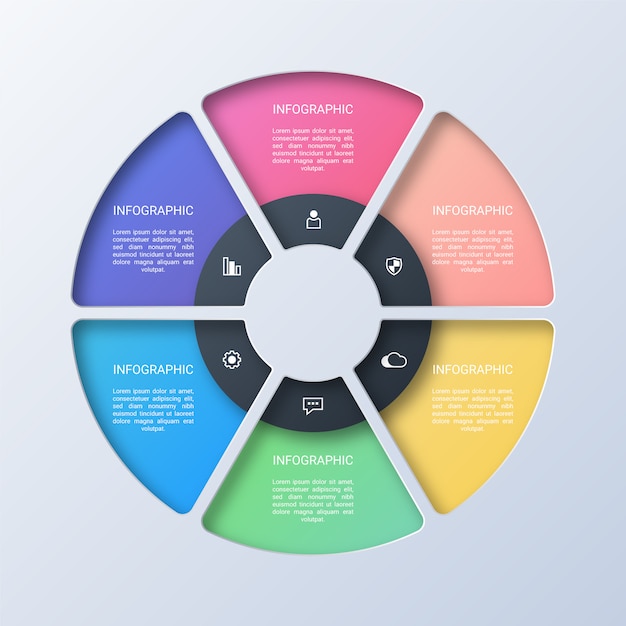 Kleurrijke Cirkelzaken Infographic