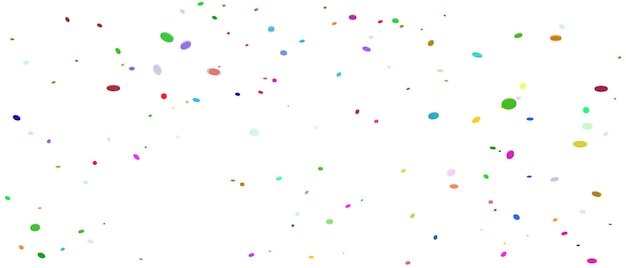 Kleurrijke confetti en zigzag lint vallen van boven Streamers tinsel vector
