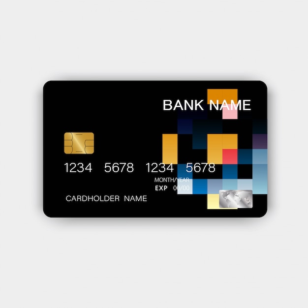 Vector kleurrijke creditcard