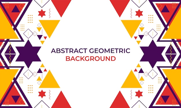 Kleurrijke driehoek geometrische vorm achtergrondontwerp