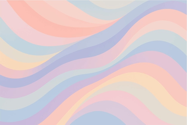 Kleurrijke en abstracte golvende patronen Moderne en retro ontwerpen