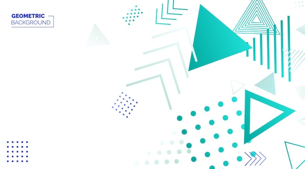 Kleurrijke geometrische Banner achtergrond Minimale dekking sjabloonontwerp voor web Moderne abstracte achtergrond met geometrische vormen en lijnen Eps10 Vector