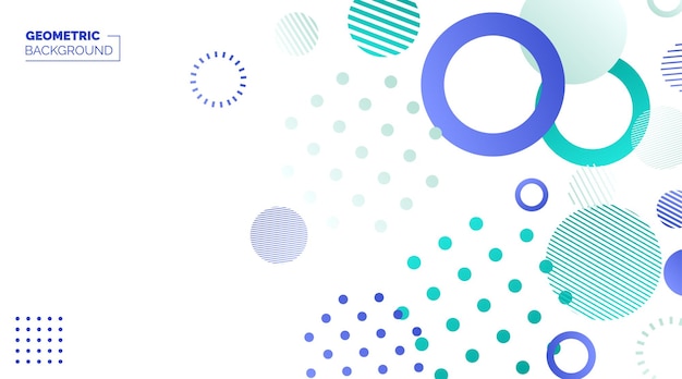 Kleurrijke geometrische Banner achtergrond Minimale dekking sjabloonontwerp voor web Moderne abstracte achtergrond met geometrische vormen en lijnen Eps10 Vector