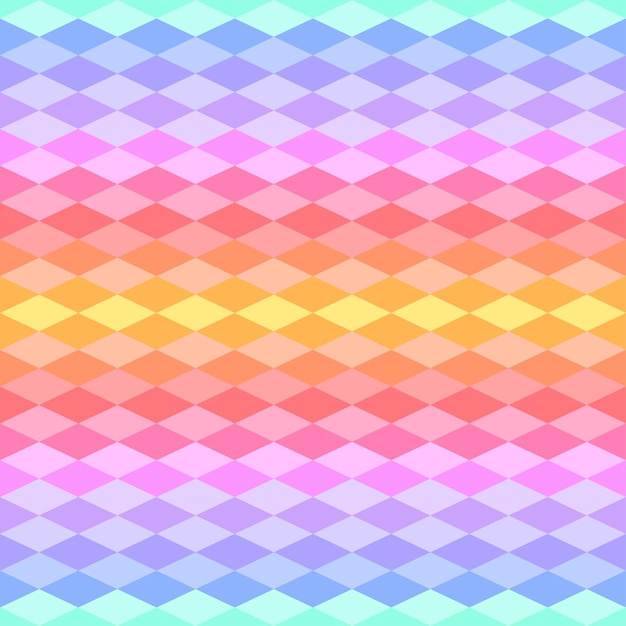 Kleurrijke geometrische lijnen Pastelkleuren Vector Mode-achtergrondpatroon Naadloos