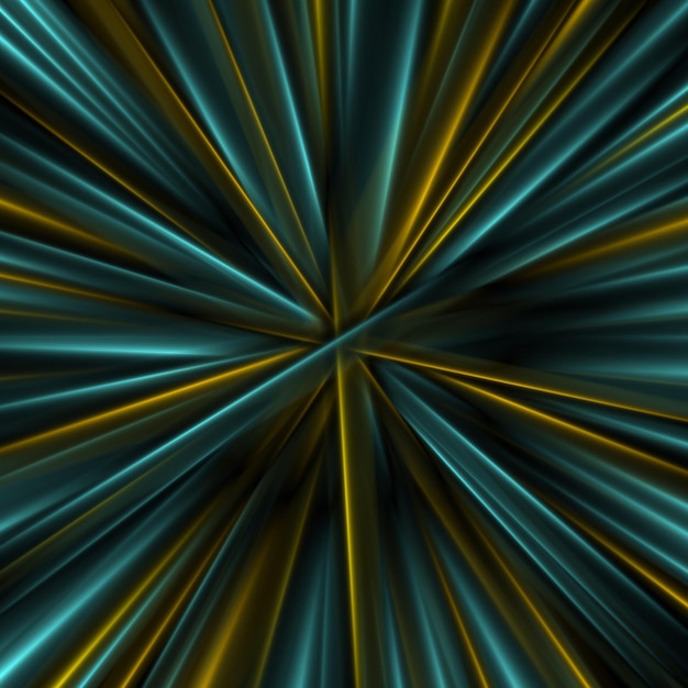 Vector kleurrijke gloeiende abstracte vlotte stralenachtergrond