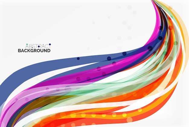 Kleurrijke golf abstracte achtergrond Vector sjabloon achtergrond voor workflow layout diagram aantal opties of webdesign