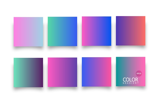 Kleurrijke gradiëntsteekproeven