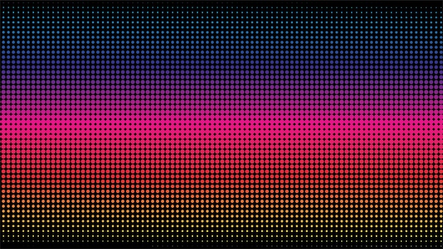 Kleurrijke Halftone Achtergrond Ontwerpsjabloon Abstracte Stippen Patroon Illustratie Neon Gradiëntkleur