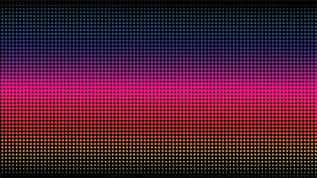 Kleurrijke Halftone Achtergrond Ontwerpsjabloon Abstracte Stippen Patroon Illustratie Neon Gradiëntkleur