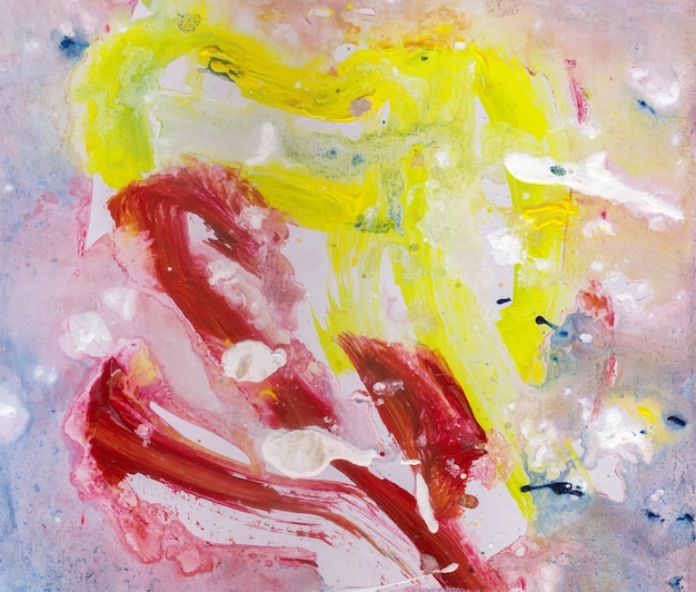 Kleurrijke handgeschilderde abstracte aquarel vlekken textuur vector achtergrond