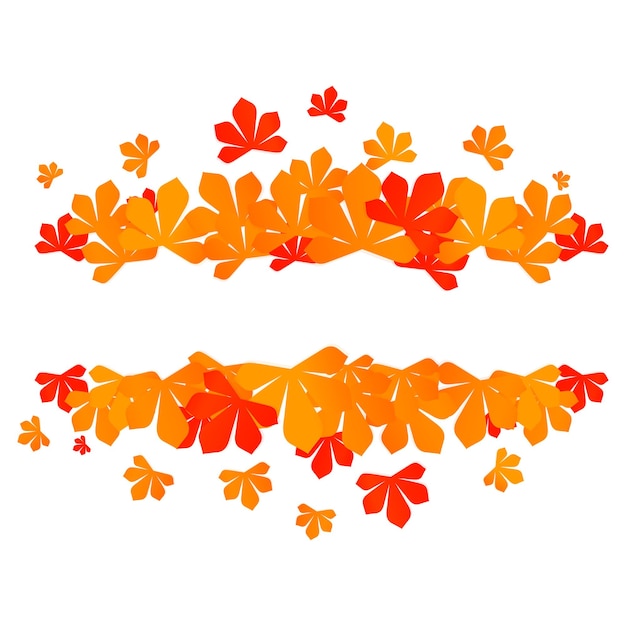 Kleurrijke herfstbladeren Rode herfst verkoop frame Seizoensgebonden korting achtergrond VECTOR illustratie voor winkels en boetieks