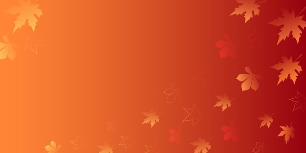 Kleurrijke herfststemming achtergrond met herfstbladeren voor ansichtkaarten banners posters webpagina's