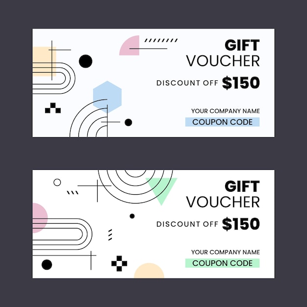 Kleurrijke horizontale banners van geschenkkopjes