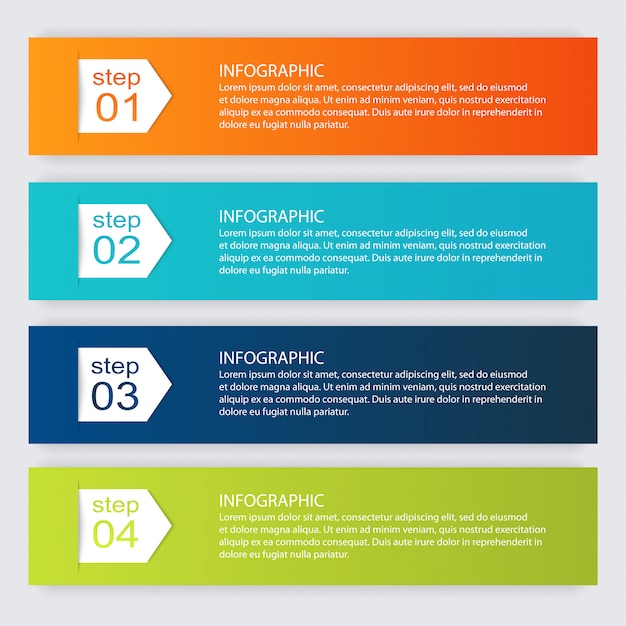 Kleurrijke info graphics