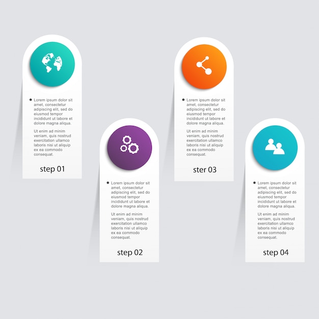 Kleurrijke infografieken voor uw zakelijke presentaties.