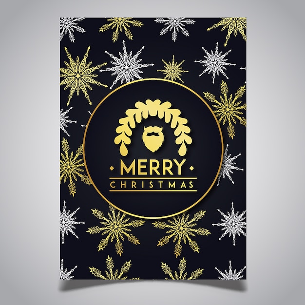 Vector kleurrijke kerst brochure ontwerpen