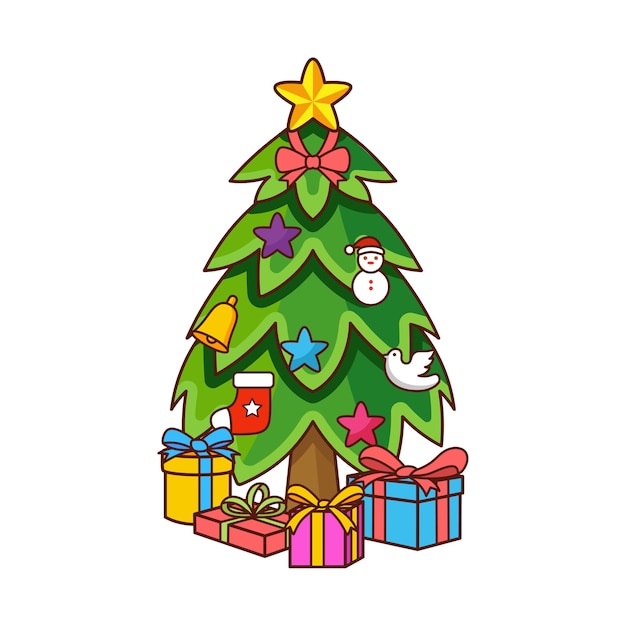 Kleurrijke Kerstboom