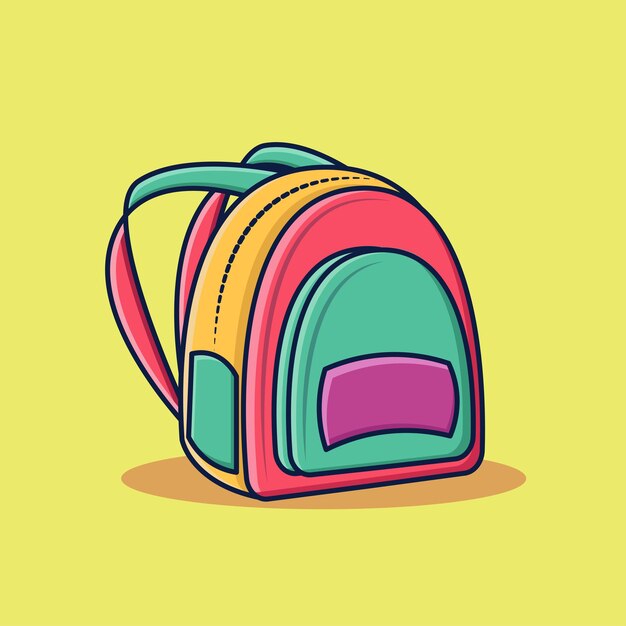 Kleurrijke kindertas illustratie vector