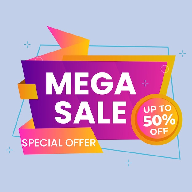 Kleurrijke korting verkoop podium Speciale aanbieding samenstelling Vector illustratie