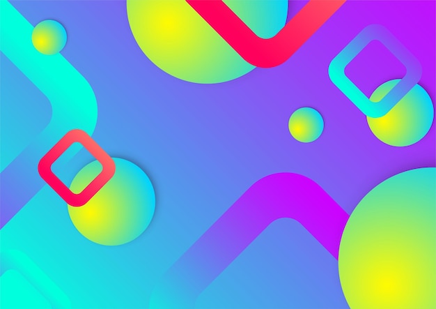 Kleurrijke levendige levendige abstracte achtergrond met kleurovergang met geometrische vormen