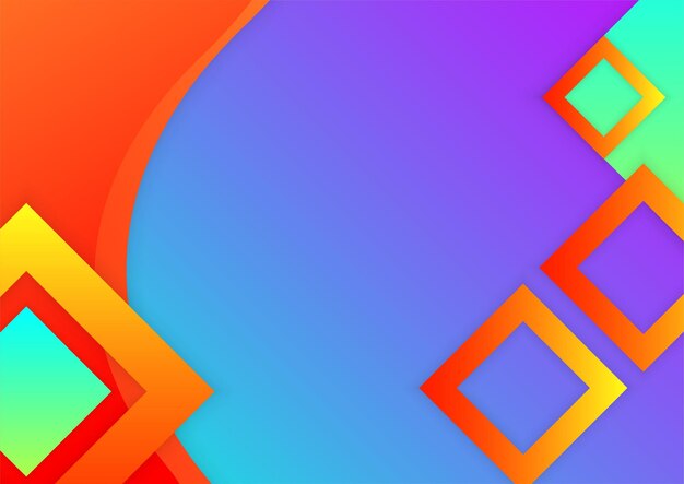 Kleurrijke levendige levendige abstracte achtergrond met kleurovergang met geometrische vormen