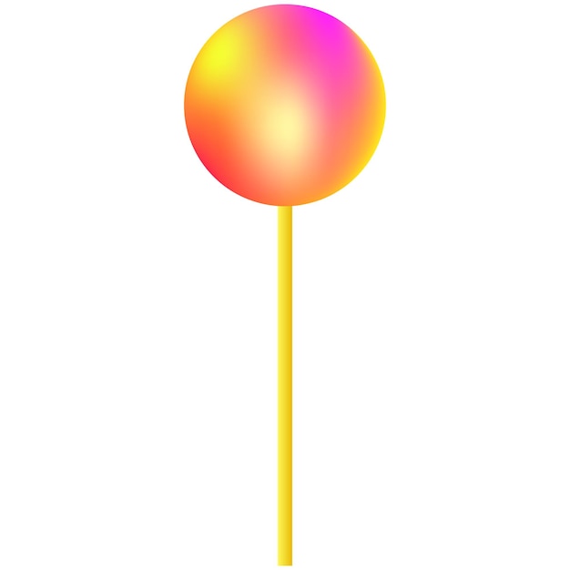 Kleurrijke lollipop pictogram vector ontwerp voor snoep gerelateerd grafisch ontwerpelement