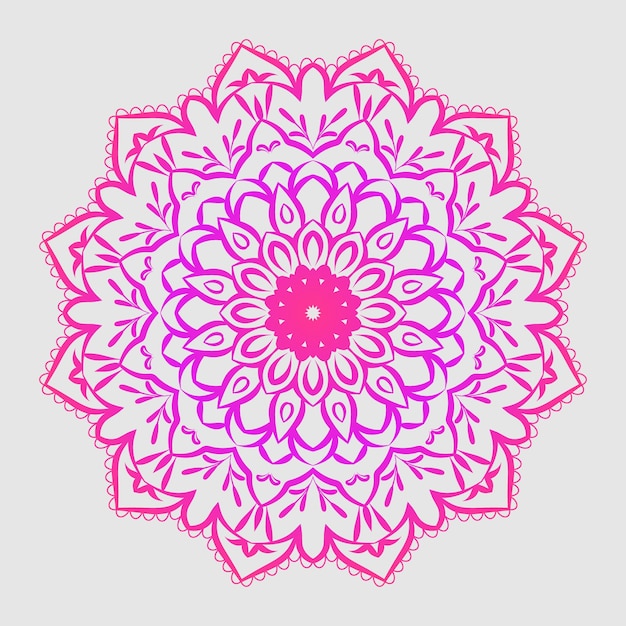 Kleurrijke luxe mandala achtergrond vector patroon