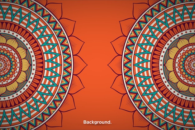 Kleurrijke mandala achtergrond