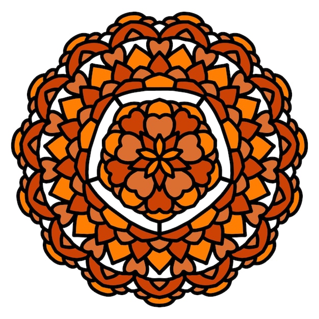 Kleurrijke mandala achtergrond