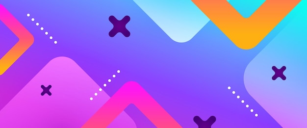 Kleurrijke minimale geometrische vorm abstracte gradiënt banner Voor zakelijke banner formele achtergrond prestigieuze voucher luxe uitnodiging behang en achtergrond