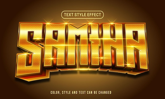 kleurrijke moderne 3D-bewerkbare tekst-effect en typografie-ontwerp