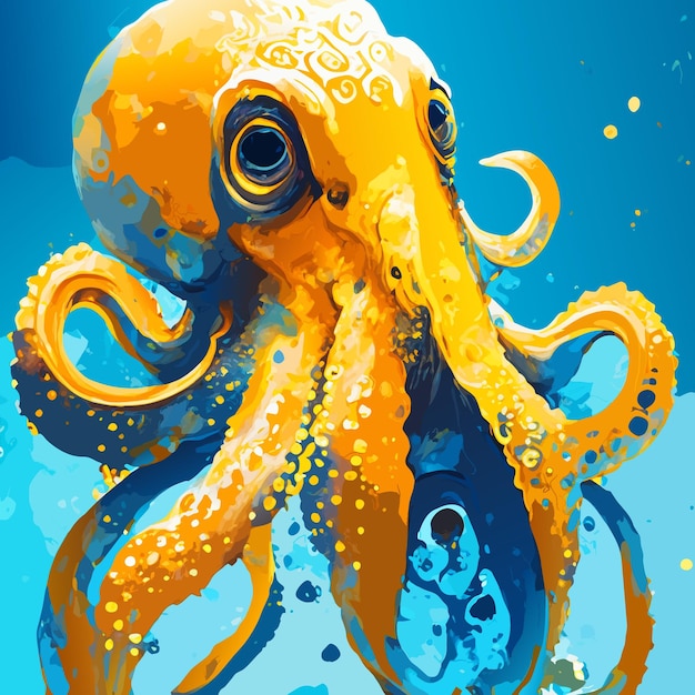 Kleurrijke Octopus vector