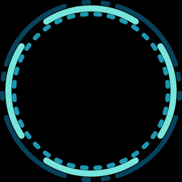 Kleurrijke omtrek cirkel frame