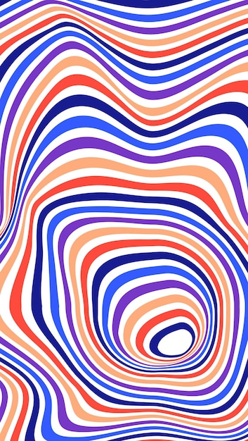 Kleurrijke psychedelische optische illusie achtergrond