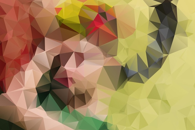 Kleurrijke regenboog veelhoek achtergrond of vector frame
