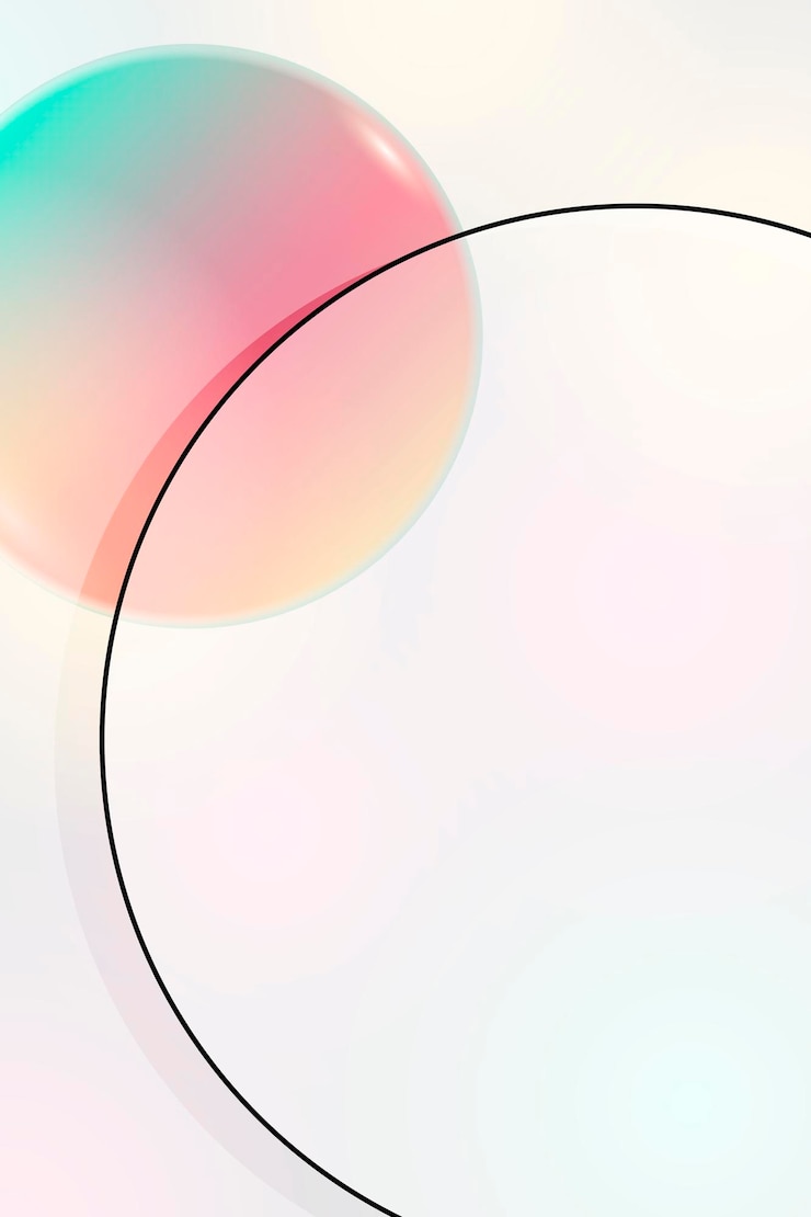 Vector kleurrijke ronde geometrische frame vector