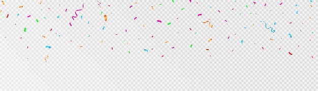 Kleurrijke serpentijn. feestelijke folielinten. confetti valt. carnaval serpentijn. vector