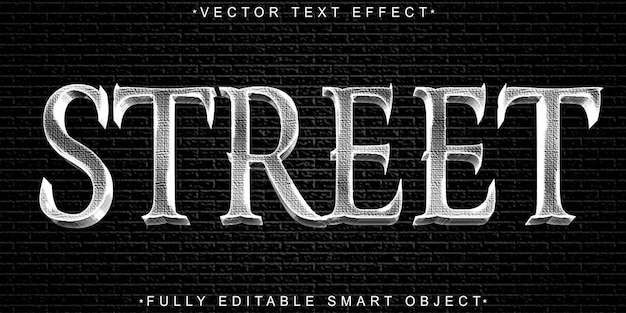 Kleurrijke Straat Graffiti Vector Volledig bewerkbaar Smart Object Text Effect