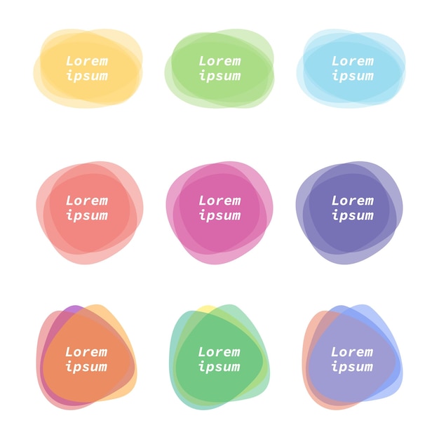 Kleurrijke vector abstracte cirkel ronde frames achtergrond Vector abstracte ontwerpelementen