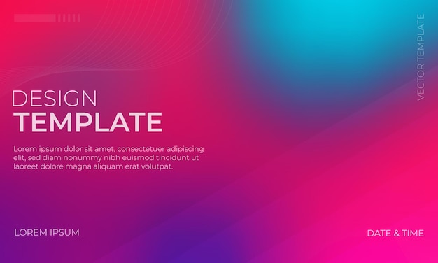 Kleurrijke Vector Gradient Grainy Texture met rode teal en magenta tinten